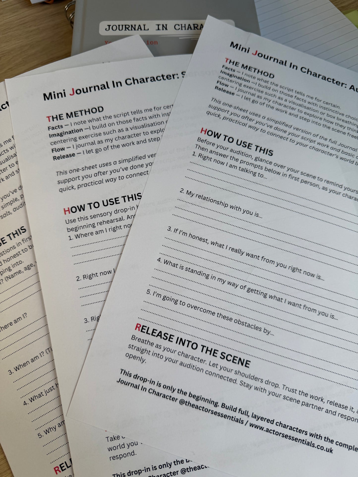 Journal In Character - Quick Drop-Ins Pack